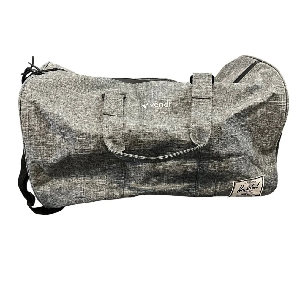 Herschel Supply Co Novel Duffle Bag Unisex OS Gray Heathered Vendr Logo